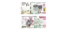 Burundi #51b 1.000 Francs / Amafaranga
